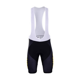 BONAVELO Krótkie spodnie kolarskie z szelkami - JUMBO-VISMA 2019 - czarny