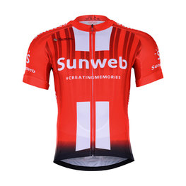 BONAVELO Koszulka kolarska z krótkim rękawem - SUNWEB 2019 - czerwony