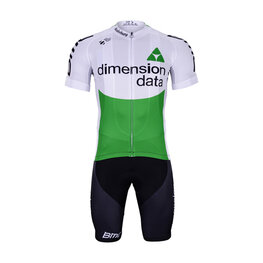 BONAVELO Krótka koszulka kolarska i spodenki - DIMENSION DATA 2019 - zielony/czarny/biały