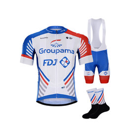 BONAVELO Kolarski mega zestaw - GROUPAMA FDJ 2020 - czerwony/niebieski/biały