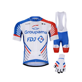 BONAVELO Kolarski mega zestaw - GROUPAMA FDJ 2020 - niebieski/biały