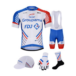BONAVELO Kolarski mega zestaw - GROUPAMA FDJ 2020 - biały/czerwony/niebieski