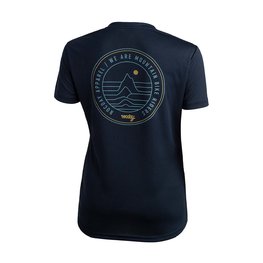 ROCDAY Koszulka kolarska z krótkim rękawem - WOODY LADY - niebieski