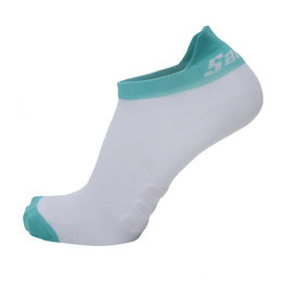 SANTINI Kolarskie skarpetki do kostki - CLASSE - jasnoniebieski/biały