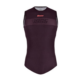 SANTINI Kolarska koszulka z krótkim rękawem - 1965 - bordowy