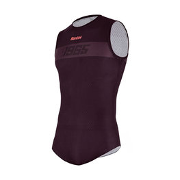 SANTINI Kolarska koszulka z krótkim rękawem - 1965 - bordowy