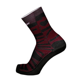 SANTINI Kolarskie klasyczne skarpetki - LA VUELTA 2018 - fioletowy/czarny