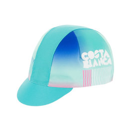 SANTINI Czapka kolarska - LA VUELTA 2019 - różowy/biały/jasnoniebieski