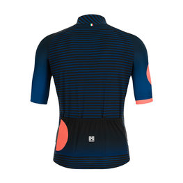 SANTINI Koszulka kolarska z krótkim rękawem - KARMA MILLE - niebieski/różowy