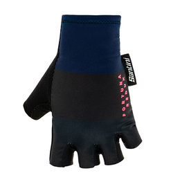 SANTINI Kolarskie rękawiczki z krótkimi palcami - REDUX FORTUNA AERO - niebieski