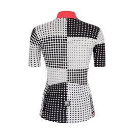 SANTINI Koszulka kolarska z krótkim rękawem - TONO SFERA LADY - czarny/biały