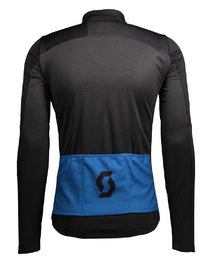 SCOTT Kolarska ocieplana kurtka - RC WARM HYBRID WB - niebieski/czarny