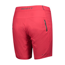 SCOTT Krótkie spodnie kolarskie bez szelek - ENDURANCE LS/F. LADY - różowy