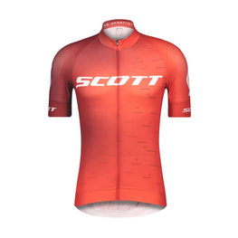 SCOTT Koszulka kolarska z krótkim rękawem - RC PRO 2021 - czerwony/biały