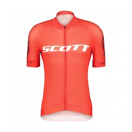 SCOTT Koszulka kolarska z krótkim rękawem - RC PRO SS - biały/czerwony