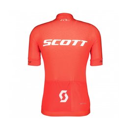 SCOTT Koszulka kolarska z krótkim rękawem - RC PRO SS - biały/czerwony