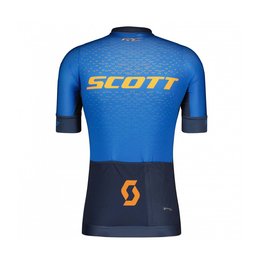 SCOTT Koszulka kolarska z krótkim rękawem - RC PRO SS - pomarańczowy/niebieski