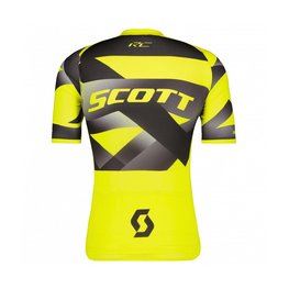 SCOTT Koszulka kolarska z krótkim rękawem - RC PREMIUM CLIMBER - czarny/żółty