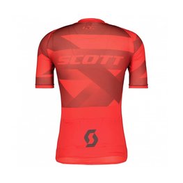 SCOTT Koszulka kolarska z krótkim rękawem - RC PREMIUM CLIMBER - szary/czerwony