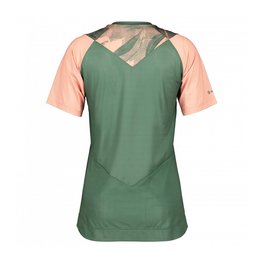 SCOTT Koszulka kolarska z krótkim rękawem - TRAIL VERTIC LADY - zielony/różowy