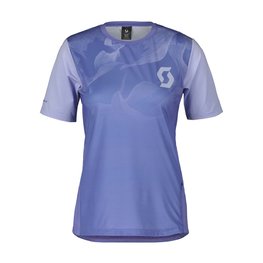 SCOTT Koszulka kolarska z krótkim rękawem - TRAIL VERTIC SS LADY - jasnoniebieski/niebieski