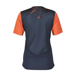 SCOTT Koszulka kolarska z krótkim rękawem - TRAIL VERTIC SS LADY - niebieski/pomarańczowy