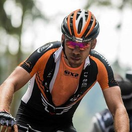 SIX2 Podkoszulek kolarski - SMX C - pomarańczowy