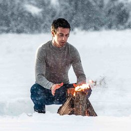 SIX2 Kolarska koszulka z długim rękawem - TS3 MERINOS - szary