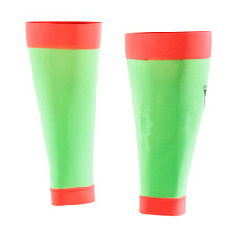 SIX2 Kolarskie ochraniacze do kolan - CALF - czerwony/zielony