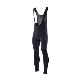 SIX2 Długie spodnie kolarskie z szelkami - SLP WINTER - czarny