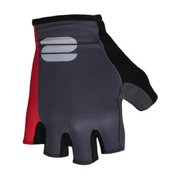 SPORTFUL Kolarskie rękawiczki z krótkimi palcami - BODYFIT PRO - czerwony/szary