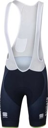 SPORTFUL Krótkie spodnie kolarskie z szelkami - BAHRAIN MERIDA 2017 - niebieski