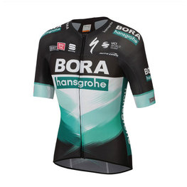SPORTFUL Koszulka kolarska z krótkim rękawem - BORA HANSGROHE 2020 - czarny/zielony