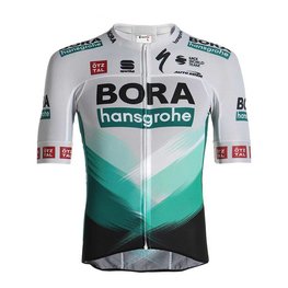 SPORTFUL Koszulka kolarska z krótkim rękawem - BORA HANSGROHE 2021 - zielony/szary
