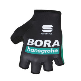 SPORTFUL Kolarskie rękawiczki z krótkimi palcami - BORA HANSGROHE 2019 - czarny