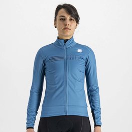 SPORTFUL Kolarska ocieplana kurtka - TEMPO W LADY - niebieski