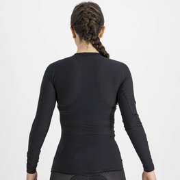 SPORTFUL Kolarska koszulka z długim rękawem - BODYFIT PRO WOMAN - czarny