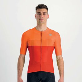 SPORTFUL Koszulka kolarska z krótkim rękawem - LIGHT PRO - pomarańczowy