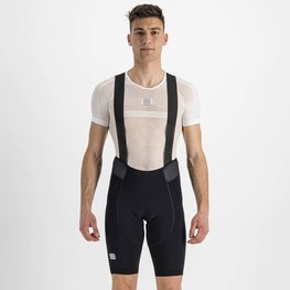 SPORTFUL Krótkie spodnie kolarskie z szelkami - TOTAL COMFORT - czarny