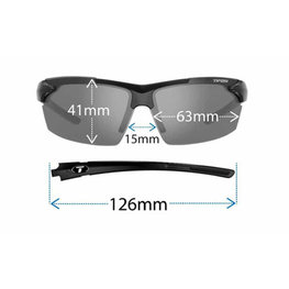 TIFOSI Okulary kolarskie - JET POLARIZED - czarny