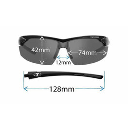 TIFOSI Okulary kolarskie - JET - biały/czarny