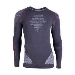 UYN Kolarska koszulka z długim rękawem - EVOLUTYON - biały/szary