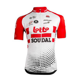 Koszulka kolarska z krótkim rękawem - LOTTO SOUDAL 2019 - czerwony/biały