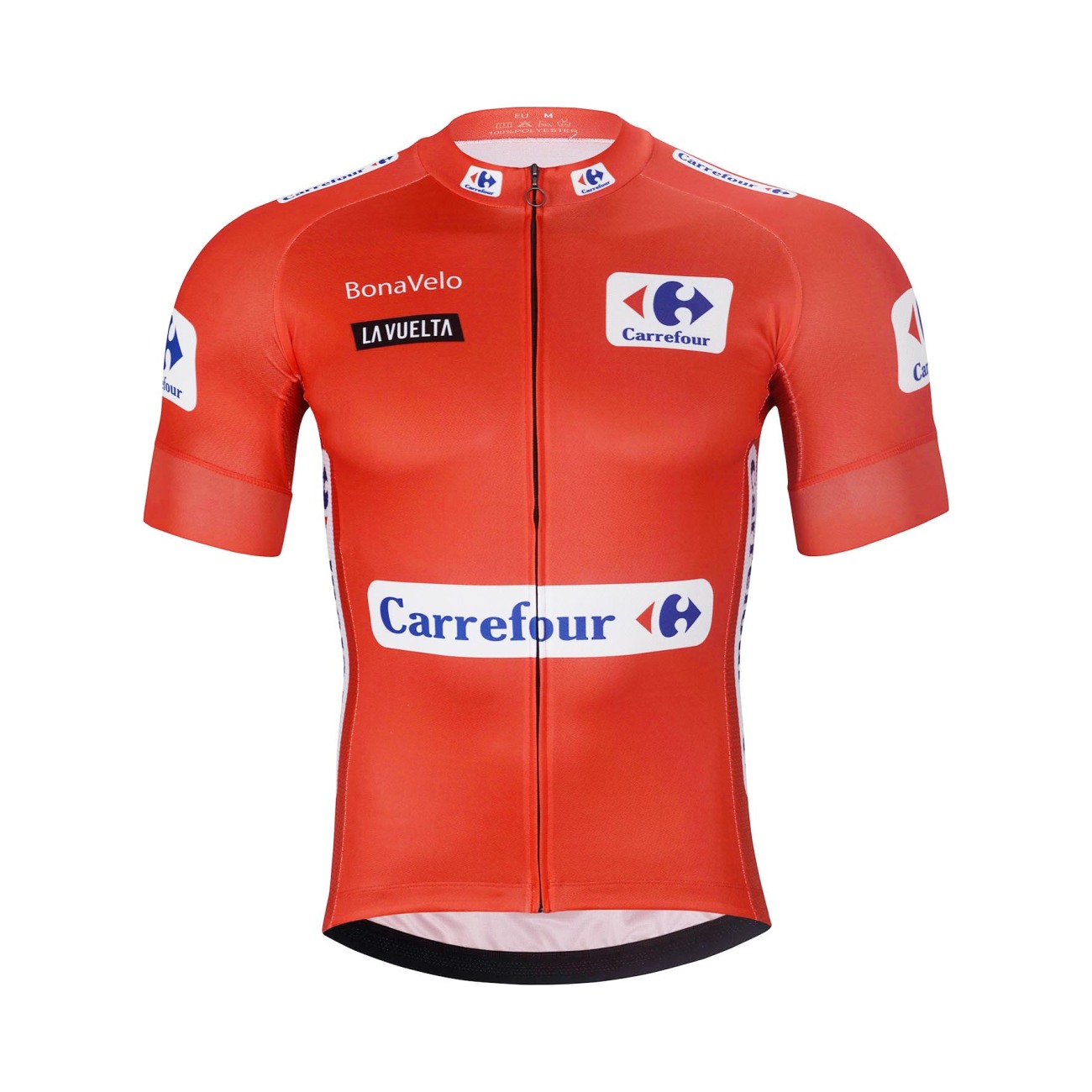 BONAVELO Krótka koszulka kolarska i spodenki - LA VUELTA - czerwony/czarny