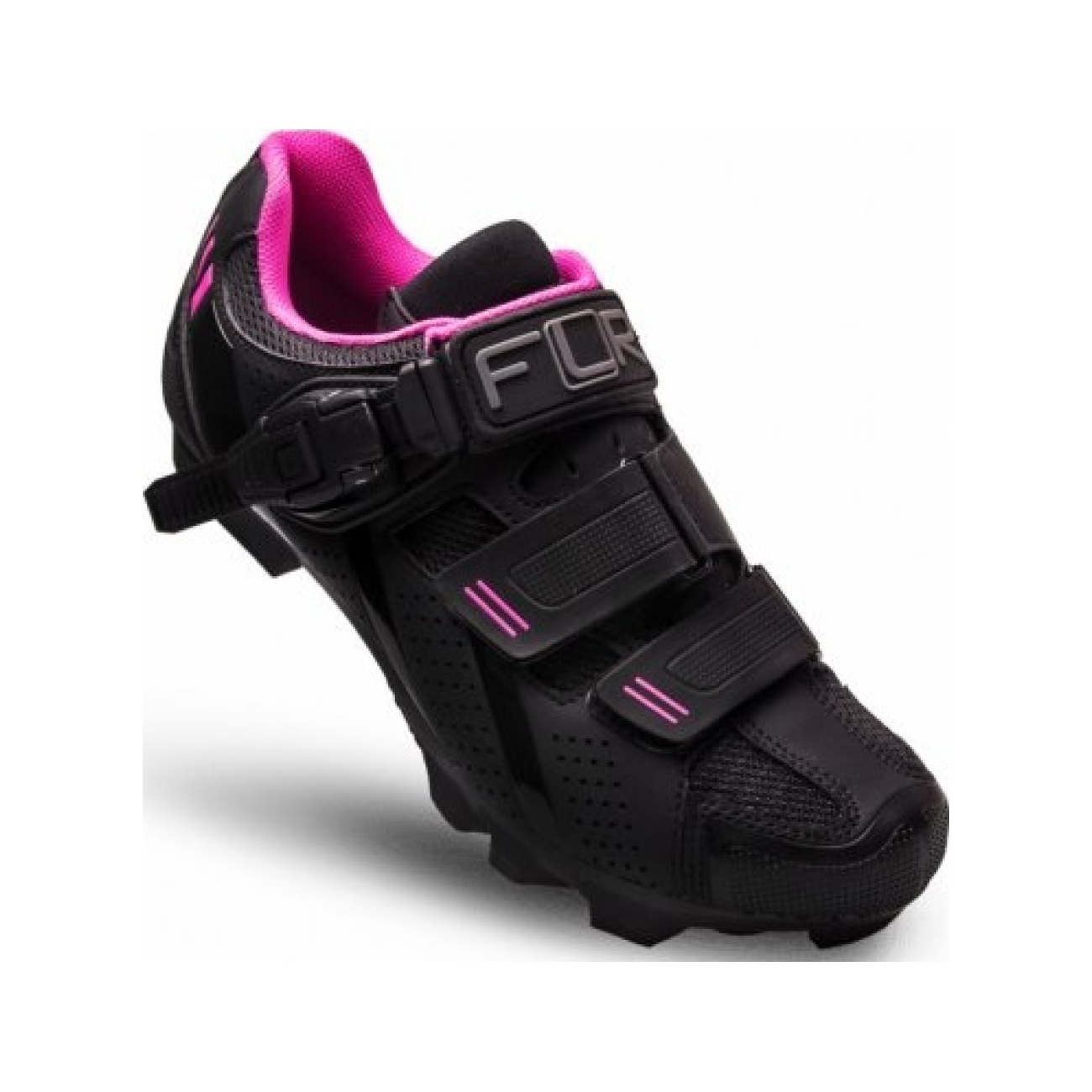 FLR Buty rowerowe - F65 - różowy/czarny