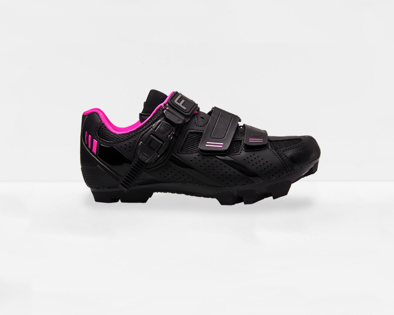 FLR Buty rowerowe - F65 - różowy/czarny
