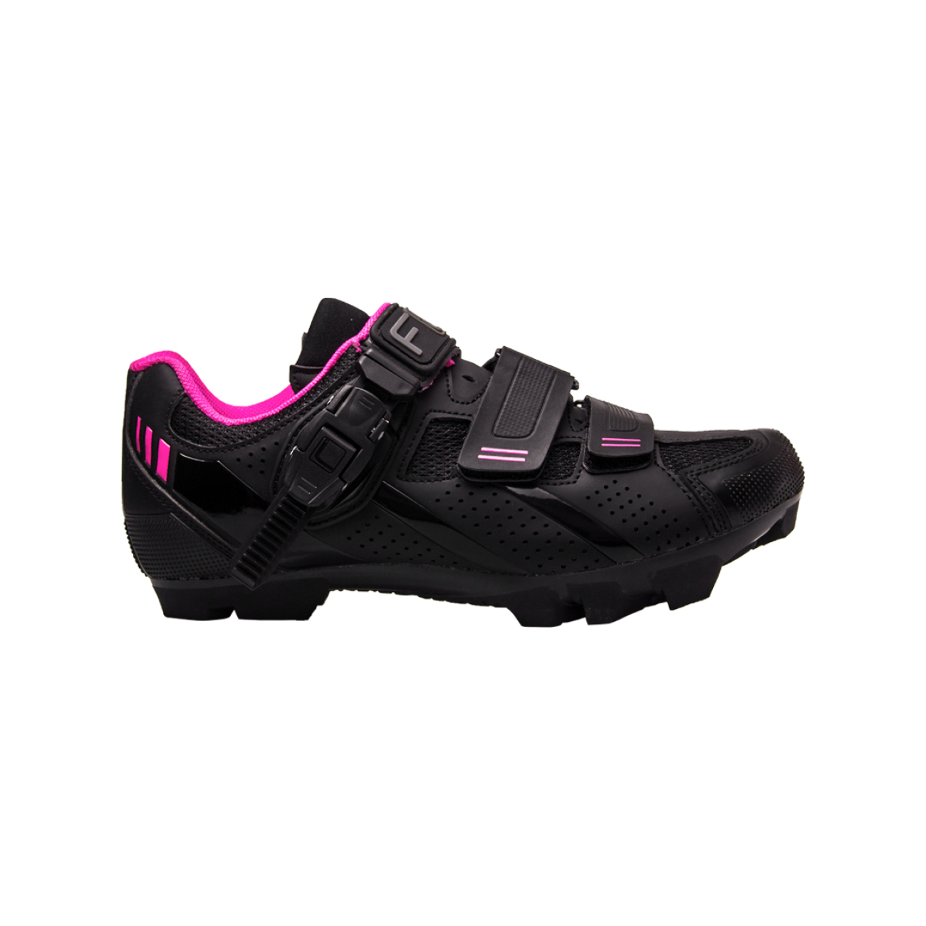 FLR Buty rowerowe - F65 - różowy/czarny