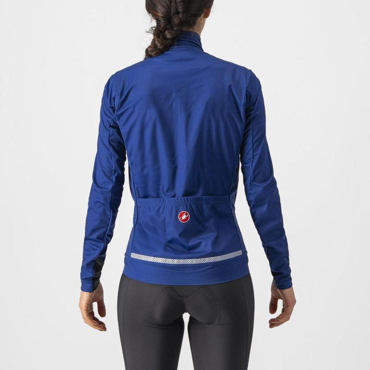 CASTELLI Kolarska ocieplana kurtka - GO W - niebieski