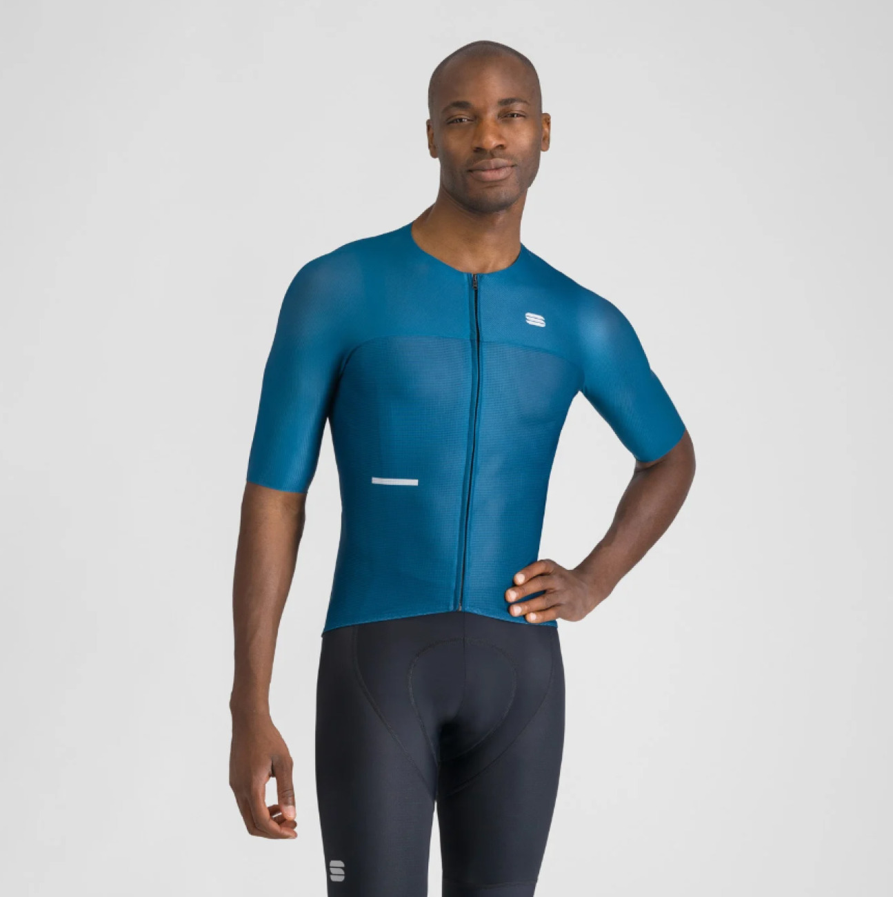 SPORTFUL Koszulka kolarska z krótkim rękawem - LIGHT - niebieski