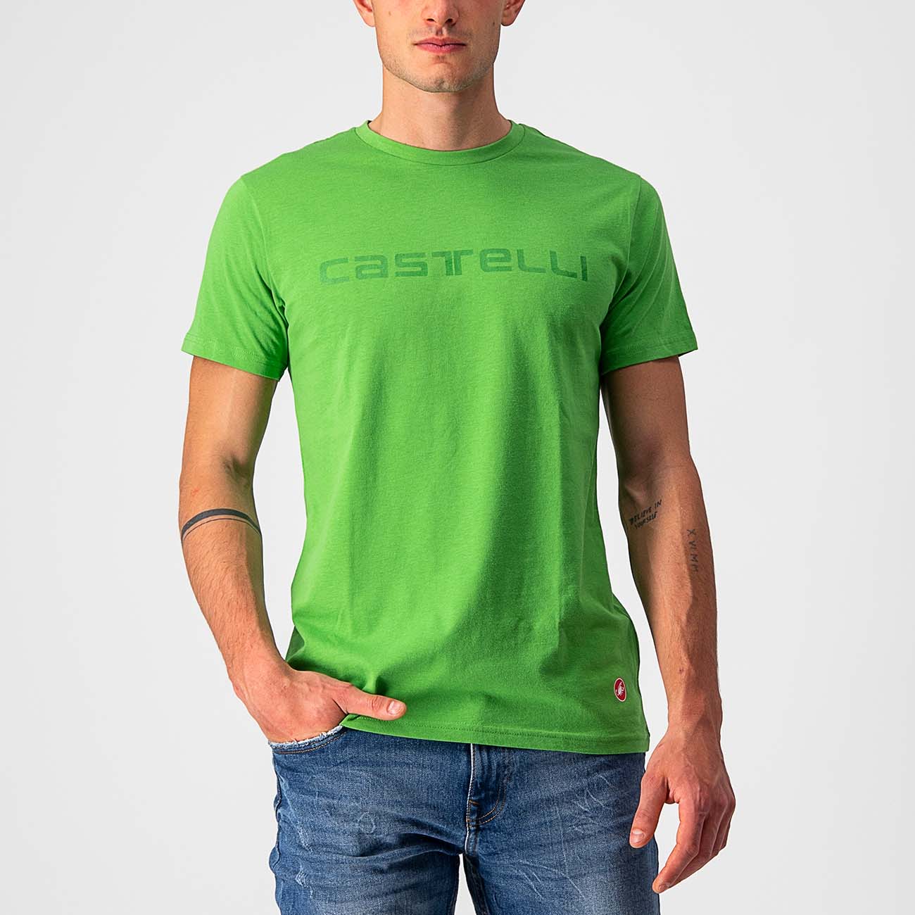 CASTELLI Kolarska Koszulka Z Krótkim Rękawem - SPRINTER TEE - Zielony